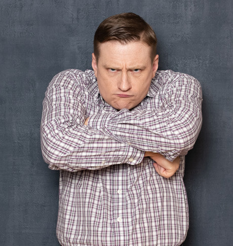 Two people at a computer